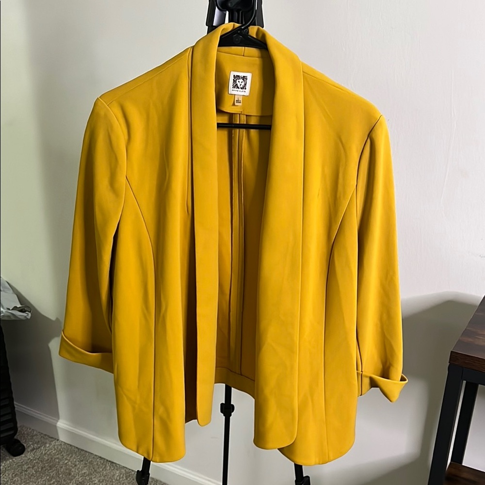 Anne Klein Mustard Yellow Blazer
